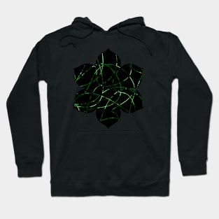 Abstract Threads, Green Dapple Hoodie